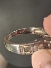 Cubic Zirconia Faceted Primcess Cut 925 Sterling Silver Ring Stamped Size 8 Y2k — photo 6