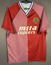 RETRO REPLICA MEN'S FC ASTON VILLA 1987/1989 SOCCER FOOTBALL SHIRT JERSEY SIZE S