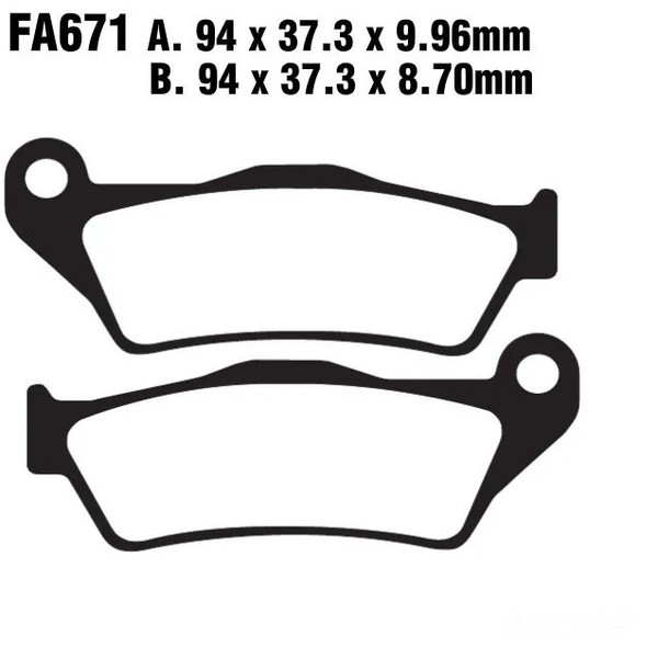 BremsbeläGe Hinten Standard EBC FüR BMW K 1300 R 6,0 Zoll Felge ABS 2009-2015-image