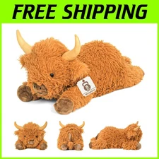 22" Highland Cow Weighted Stuffed Animal 5 lbs