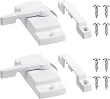 2 Pack Window Sash Locks Window Latches Replacement Cam Action White Window-Lock