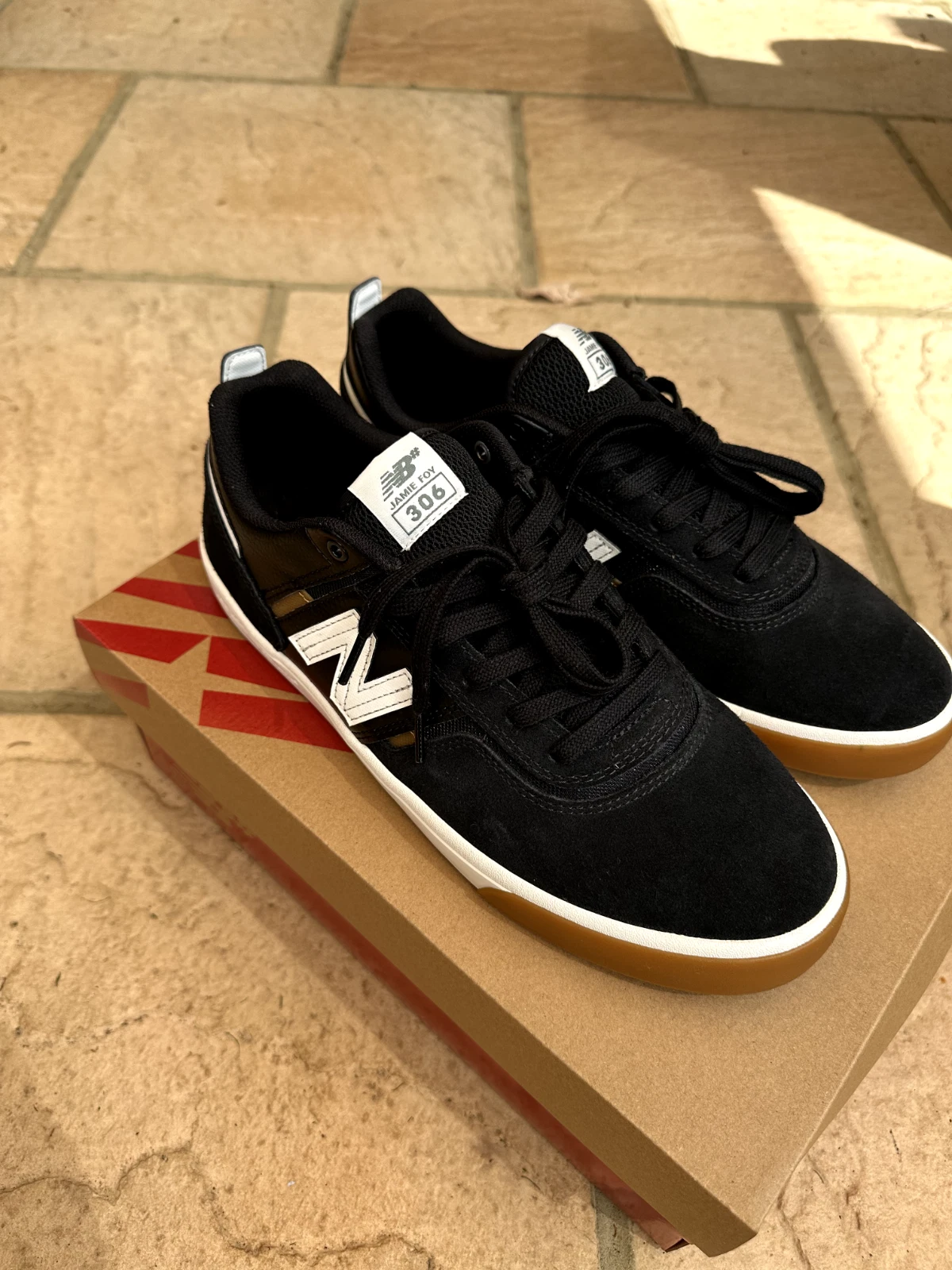 New Balance Numeric 306 Jamie Foy Scarpe Uomo UK 10.5 Nero Indossate Due Volte