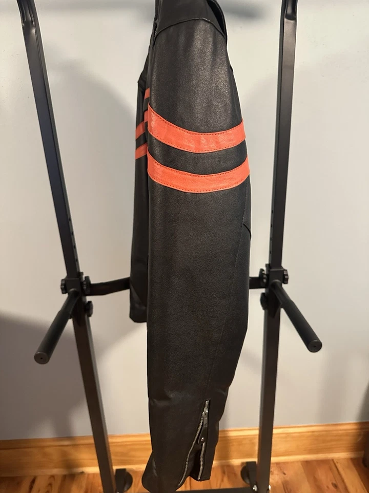 复古皮革夹克摩托车皮革夹克,梦幻服装 — 第 4/4 张图片