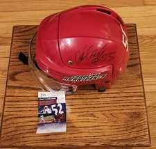 Danny Markov Game Used Autographed Bauer Carolina Hurricanes Helmet Jsa