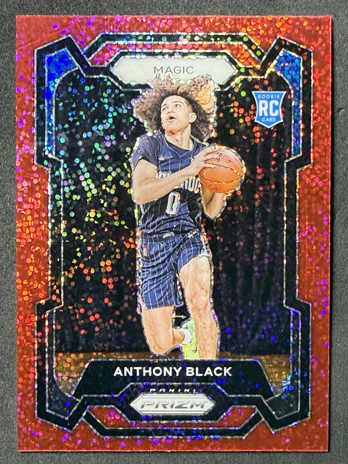 2023-24 Panini Prizm - Red Sparkle Prizm #170 Anthony Black (RC) MAGIC