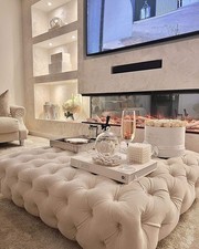 Poggiapiedi quadrato Chesterfield tavolino da caffè velluto poggiapiedi imbottito pouf