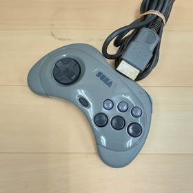 Japanes Sega Saturn Console Bundle with 2 Controllers & 6 Games HST-3220 White