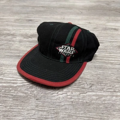 NEW Vintage Star Wars Episode 1 Hat 1990's Movie Promo Black George Lucas Disney - Image 1 of 4