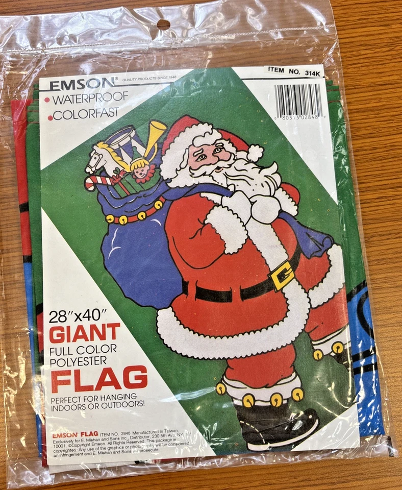 Banderas de temporada Emson vintage Navidad Halloween Pascua día V, muñeco de nieve lote de 7 nuevas Foto 2 de 4