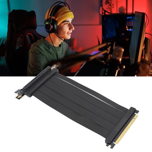 PCIE4.0 X16 Riser Cable 7.9in Length Right Angle High Speed Vertical Mount P SAL - Afbeelding 11 van 22