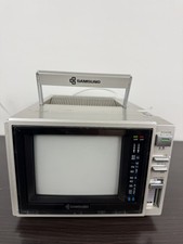 Vintage 1985 Samsung C5101M 5  Color CRT TV Retro Gaming Tested Powers On