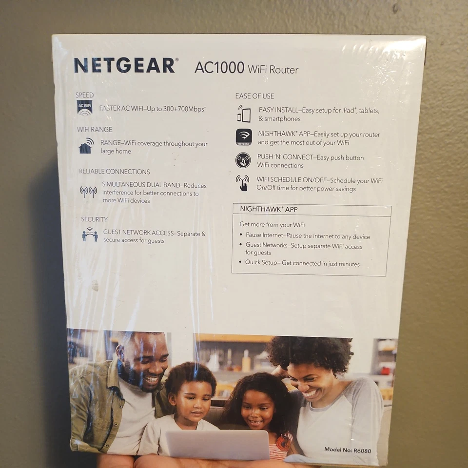 NETGEAR - AC1000 Dual-Band Wi-Fi 5 Router - Up to 15 devices Brand New A5 Sealed - Image 3 of 3