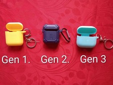 3 Nice Apple AirPods Generation 1 , 2 And 3 Carry/storage Cases
