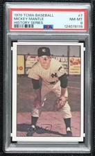 1979 TCMA Baseball History Series the 1950's Mickey Mantle #7 PSA 8 HOF 0ed5