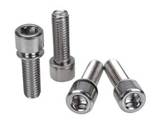 BMX Bicycle Stem Cap Bolt Set M8 X 1.25 X 24mm Set of 4 CHROME