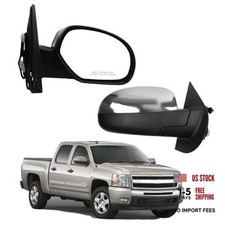Right Side Mirror Compatible with 07-13 Chevy Silverado R-5Pin Chrome