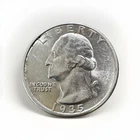 1935-P Washington Quarter • 90% Silver 25c • AU++ Attractive High-Grade