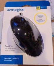 Kensington Pro Fit Ergonomic Wired Mouse   Black K75403WW 