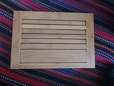 Book Holder Stand Bamboo Portable Adjustable Desk Reading Cookbook Bookstand