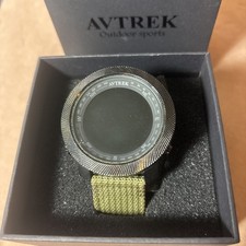 AVTREK Orologio Uomo Outdoor Stile Tattico Sport Sensori Sopravvivenza Verde Oliva Ban