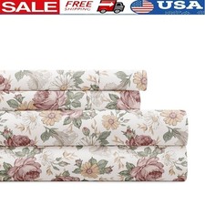 Hypoallergenic Microfiber Sheet Set Double Brushed Deep Pocket Bedding New