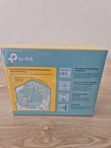 TP-LINK TL-WPA4220T KIT AV600 Powerline Wi-Fi Adaptateur Kit de Démarrage Range Extender - Photo 2/7