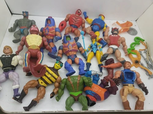 Vintage MOTU 1980's He-Man Toys Huge Lot of Figures, Vehicles, Playsets