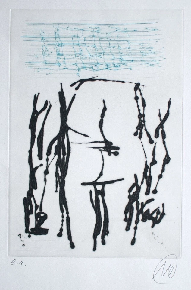 Markus Lüpertz Kunst Regeln geben Neoexpressionismus Farbradierung 2005 Ed A EA - Bild 2 von 4