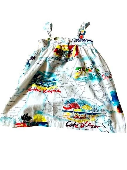 Precioso Vestido de Verano Niñas Bebé Gap Martha's Vineyard 4 Años Niños Pequeños Foto 2 de 4