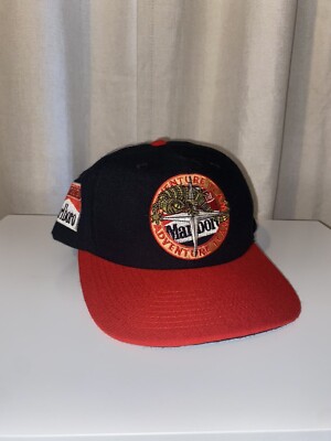Vintage 80s 90s Marlboro Adventure Team Hat Lizard Compass CLEAN