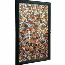 3D Mosaic Window Films Static Cling Glass Sticker Opaque Privacy Home Decor