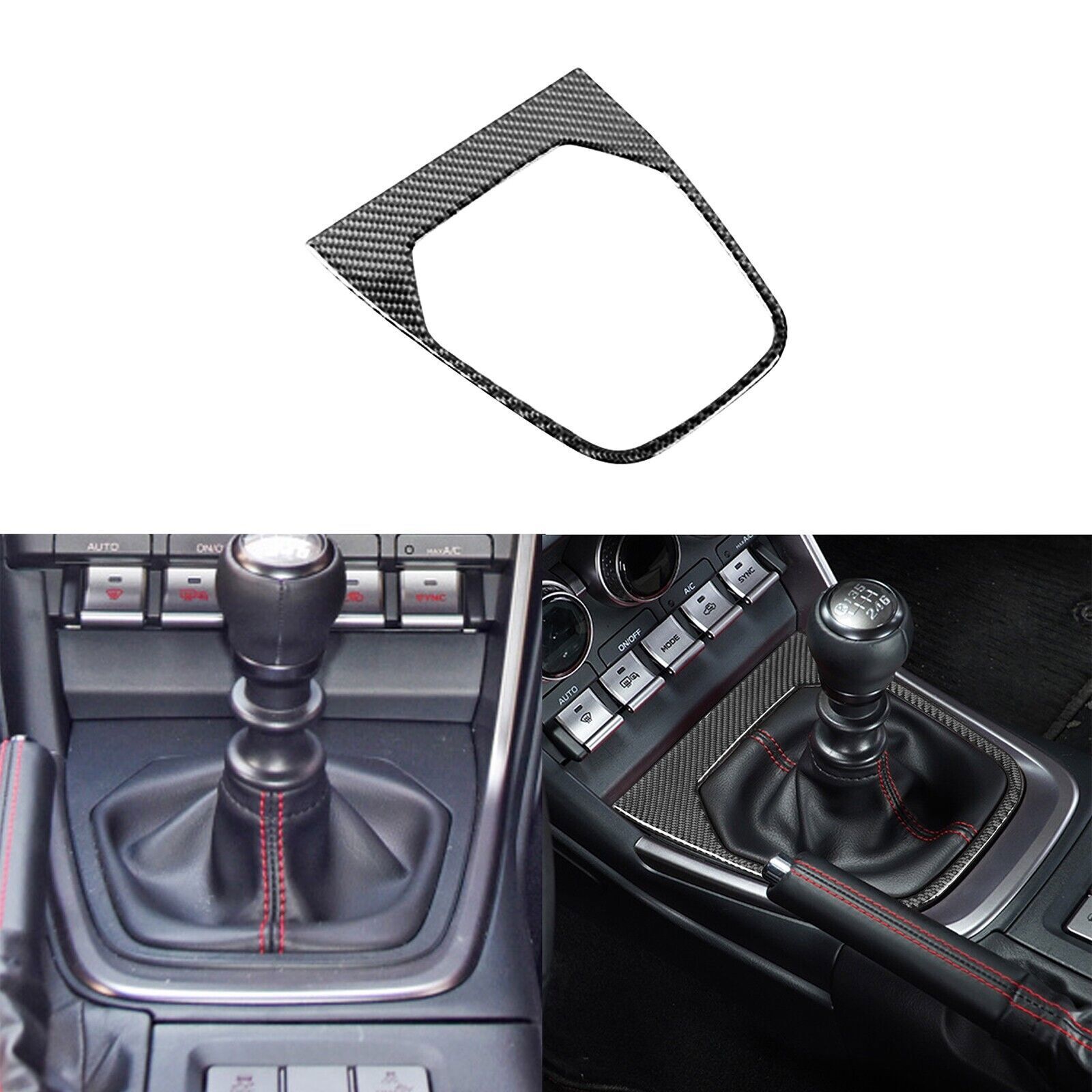 Real Carbon Fiber Console Gear Shift Panel Cover Trim For Subaru BRZ GR86 22-24