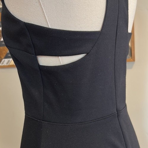 Banana Republic Black Cut-Out Fit & Flare Mini Dress 0 XS - Picture 6 of 7