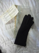 Black Lined Gloves-Girl's Jr. R.O.T.C.-NOS-Size-RN 41051-Vintage