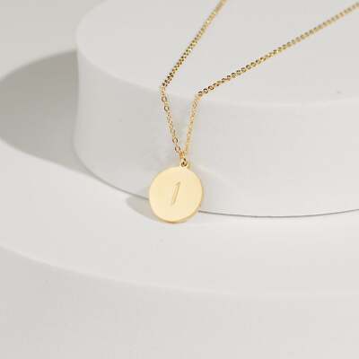 Arabic Letter Circle Necklace