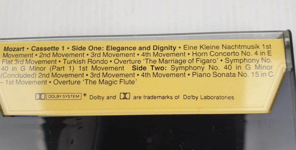 Favourites From The Classics - Mozart Cassette Tapes x 3, 1993, Classical, VGC - Image 4 of 4