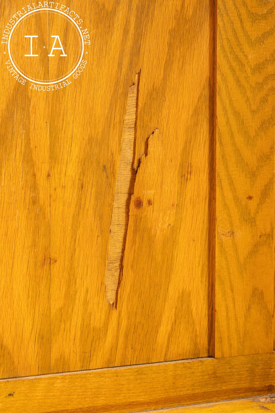 Vintage Tambour Door Laboratory Cabinet