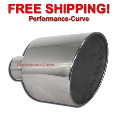 Diesel Stainless Steel Weld On Exhaust Tip 5'' Inlet - 12'' Outlet - 18'' Long