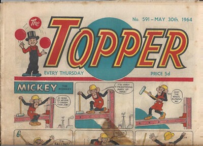 THE TOPPER COMIC + COA No 591 - 30 May 1964 VINTAGE & ORIGINAL PERFECT GIFT