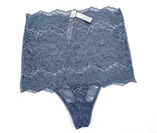 Victoria’s Secret High-Waist Lace Thong ~Blue Storm~ Size: XS [New With Tags]