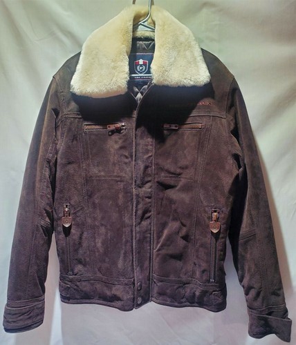 Vintage Phat Farm Genuine Leather Coat 