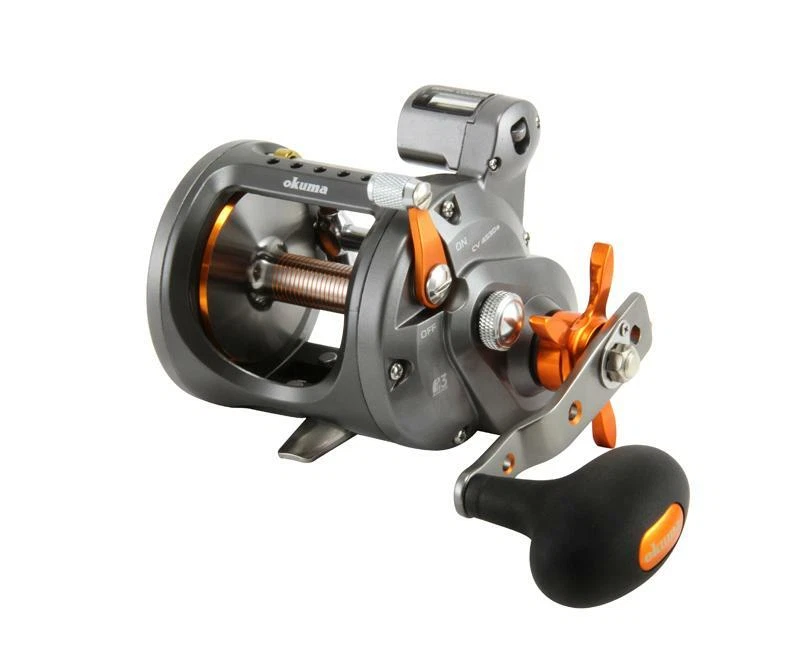 Carrete contador de línea de agua fría redondo Okuma CW 303D / CW 303DLX - Elige izquierda / derecha Foto 3 de 4