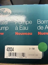 Gates 42034 Premium Engine Water Pump NOS