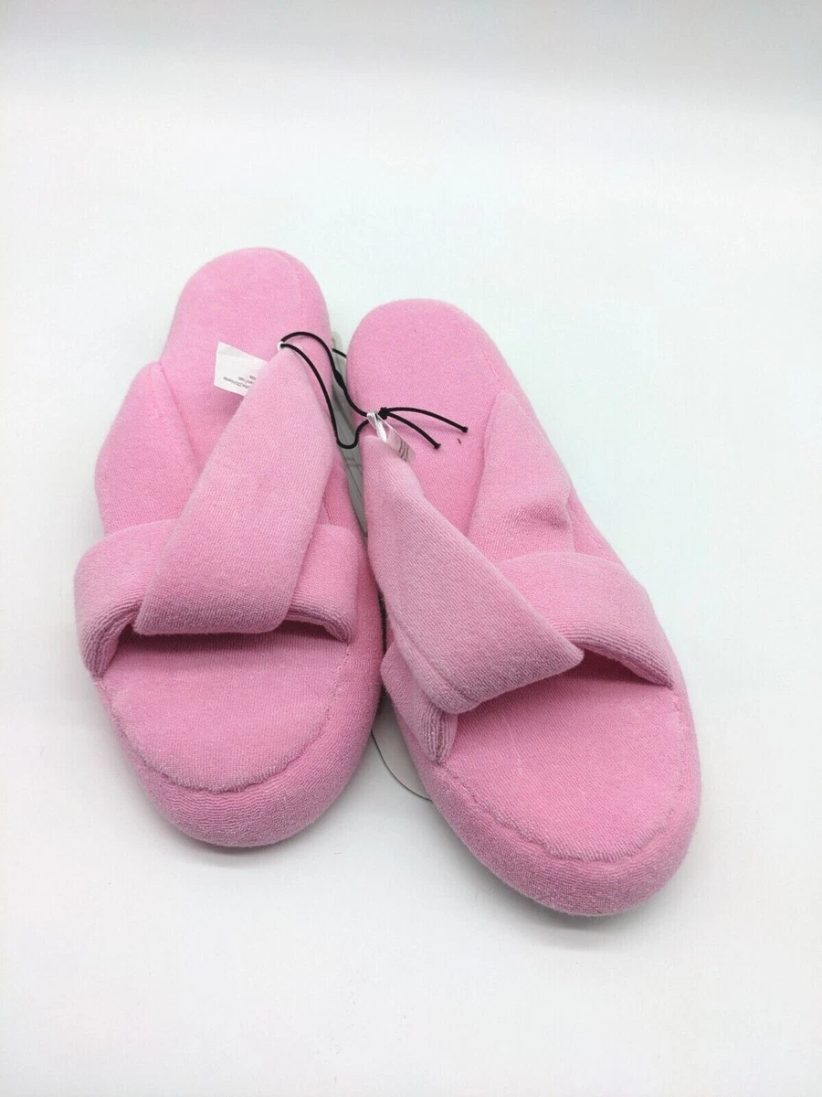 Terry slide best sale slippers
