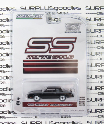 2024 Greenlight MidWest Diecast Exclusive: Black 1985 CHEVROLET MONTE CARLO SS