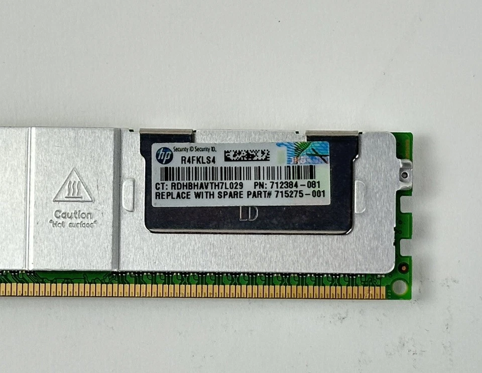 Genuine HP 1x 32GB 4Rx4 PC3-14900L ECC Load Reduced Quad Rank RAM Memory Server - Image 4 of 4