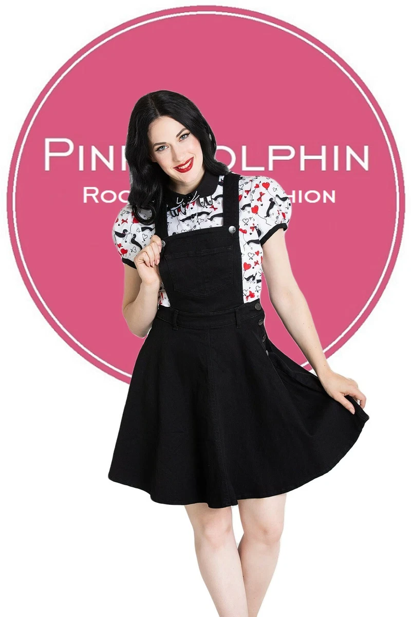 Hell bunny top pinafore dress