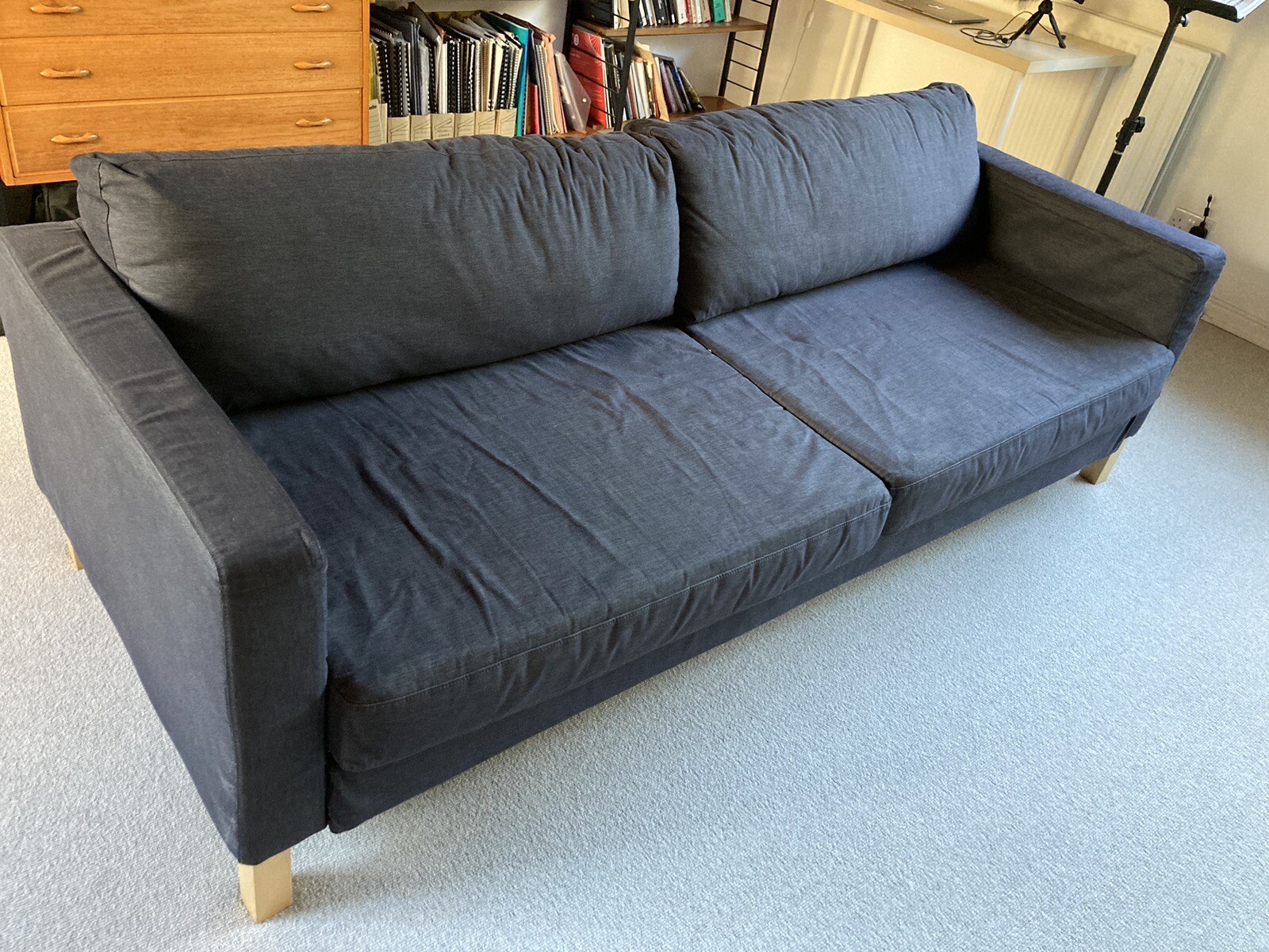 ikea karlstad 3 seater sofa bed eBay