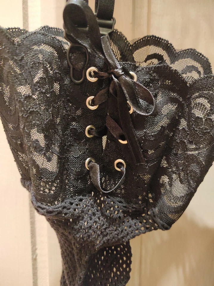 LaFinesse Dessous Set petrol Größe S-XS Halbkorsett sexy ungetragen neu - Bild 3 von 4