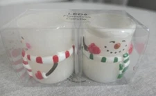 NEW Hobby Lobby 2 Pack Battery Flameless Christmas Snowman LED Candles Tealights